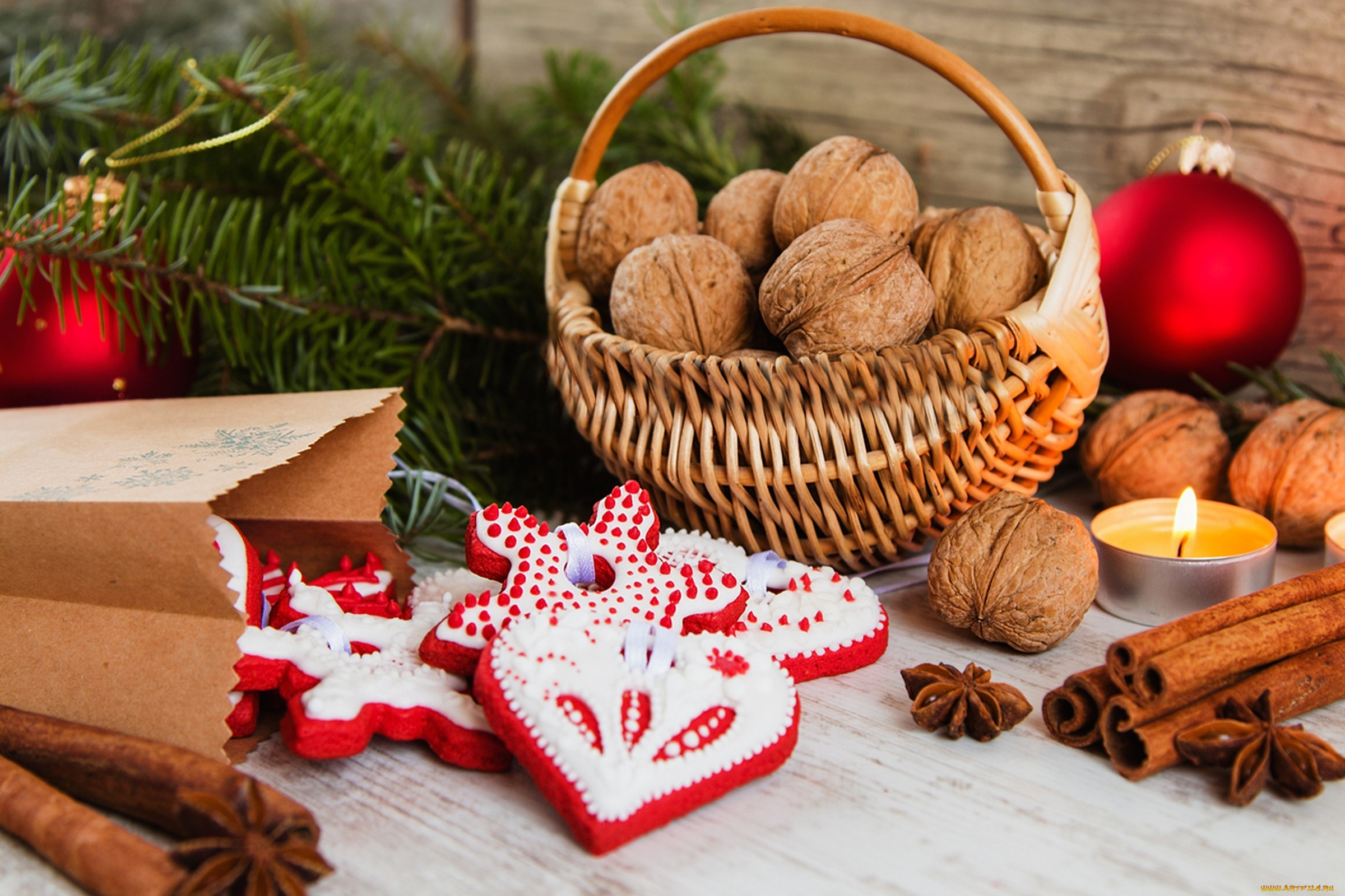 , , biscuits, merry, christmas, happy, new, year, candles, cookie, winter, holiday, , , , , , 